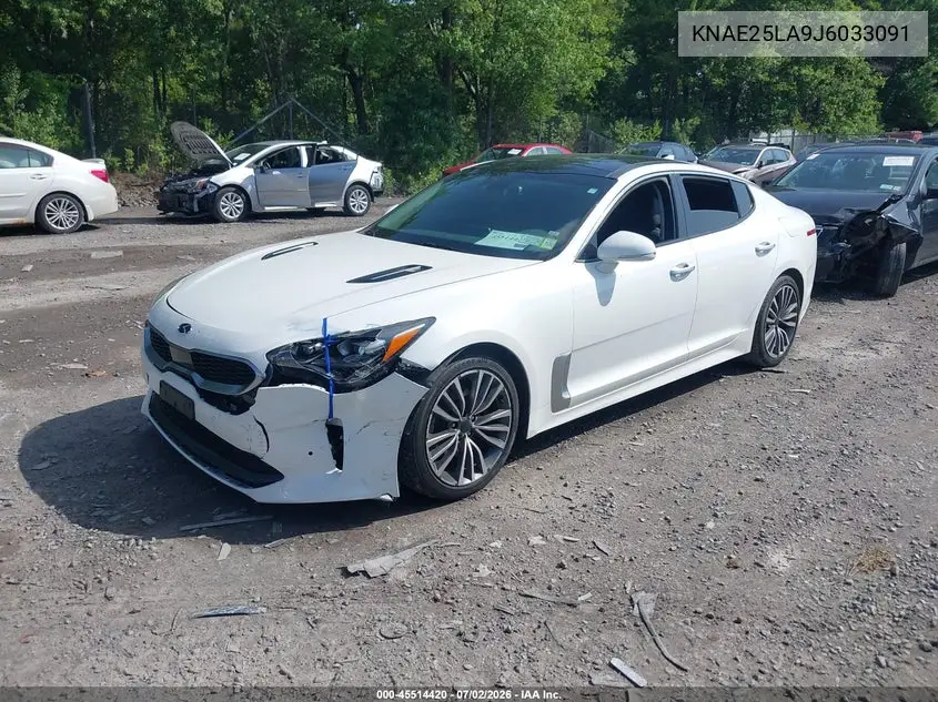 2018 Kia Stinger Premium VIN: KNAE25LA9J6033091 Lot: 45514420