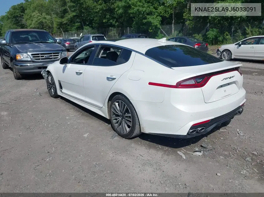 2018 Kia Stinger Premium VIN: KNAE25LA9J6033091 Lot: 45514420