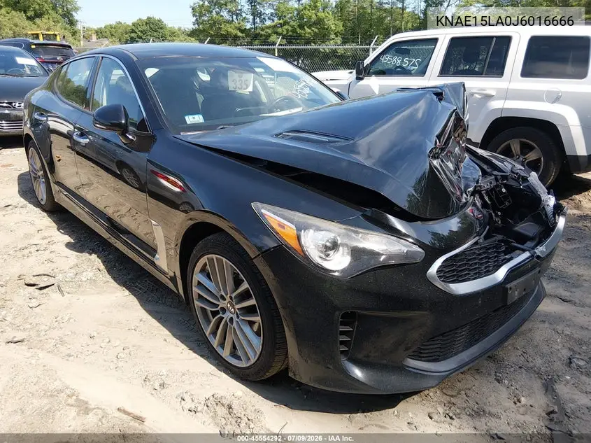 2018 Kia Stinger VIN: KNAE15LA0J6016666 Lot: 45554292