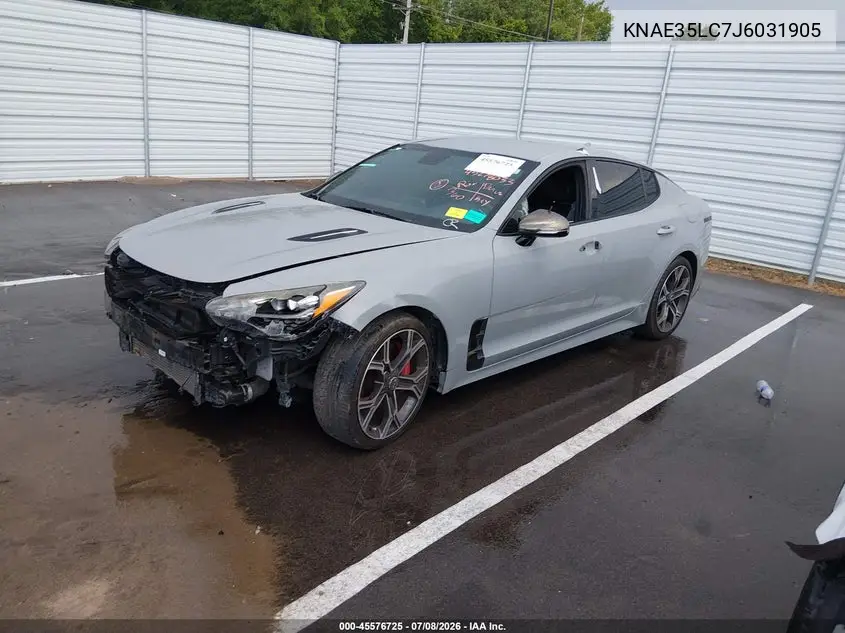 2018 Kia Stinger Gt VIN: KNAE35LC7J6031905 Lot: 45576725
