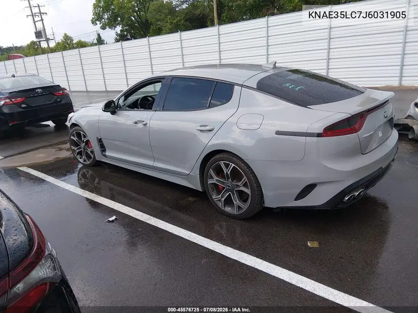 2018 Kia Stinger Gt VIN: KNAE35LC7J6031905 Lot: 45576725