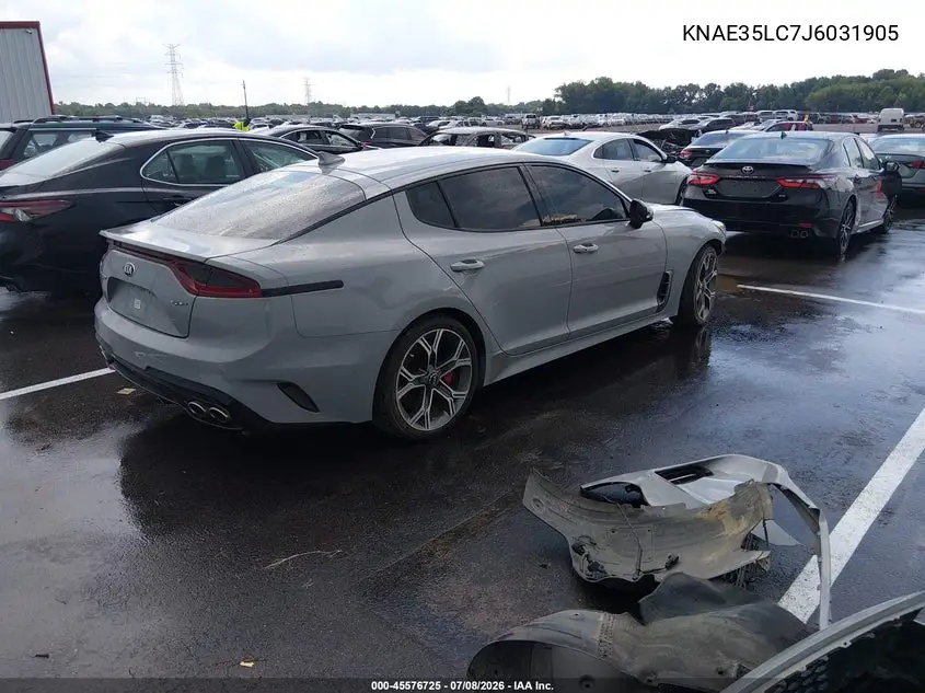 2018 Kia Stinger Gt VIN: KNAE35LC7J6031905 Lot: 45576725