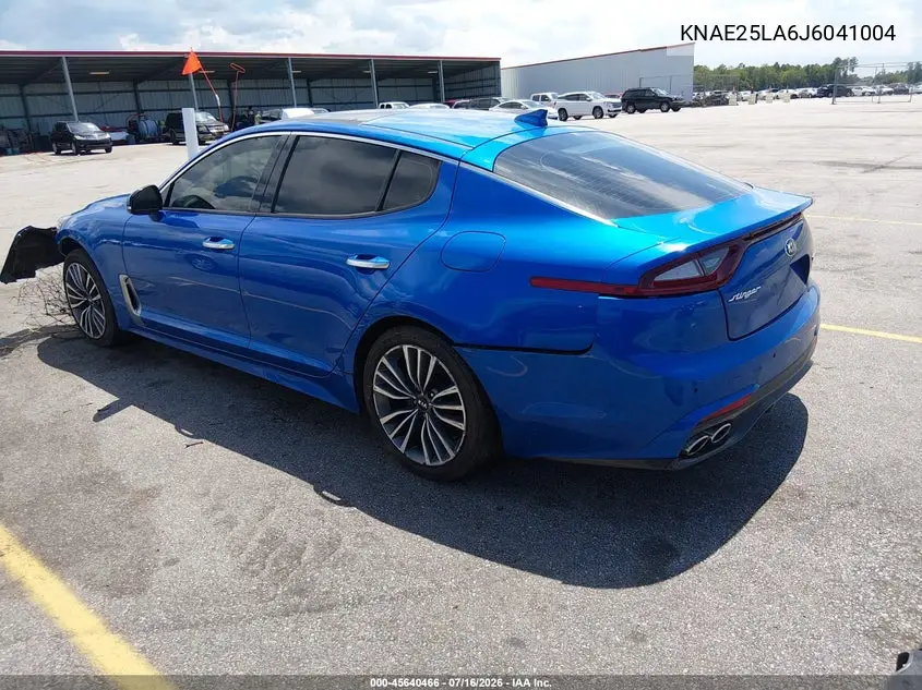 2018 Kia Stinger Premium VIN: KNAE25LA6J6041004 Lot: 45640466