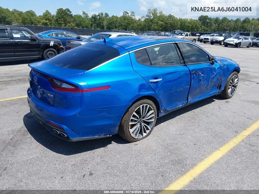 2018 Kia Stinger Premium VIN: KNAE25LA6J6041004 Lot: 45640466