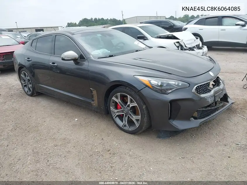 2019 Kia Stinger Gt1 VIN: KNAE45LC8K6064085 Lot: 44959979