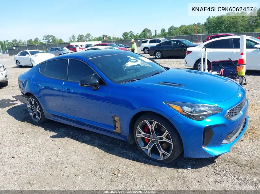 2019 Kia Stinger Gt1 VIN: KNAE45LC9K6062457 Lot: 45007291