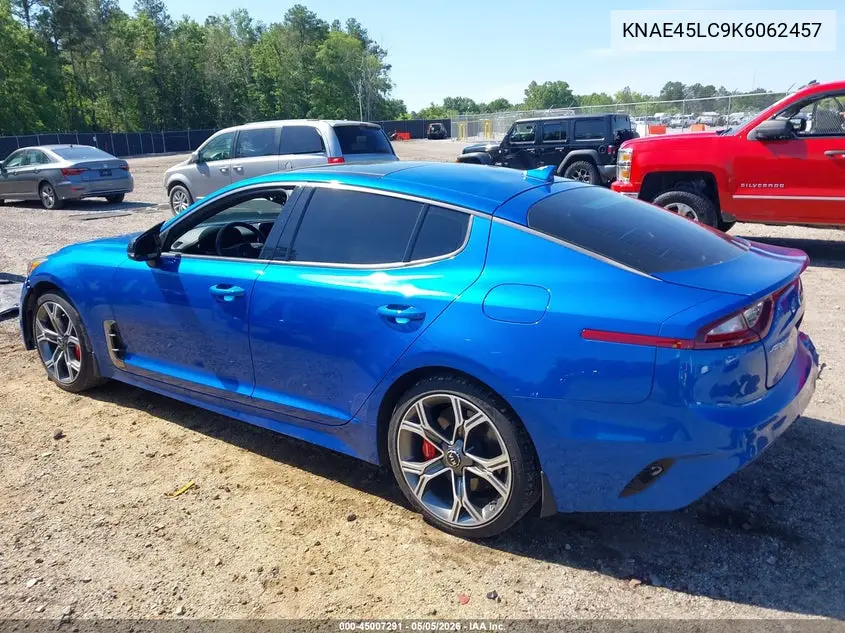 2019 Kia Stinger Gt1 VIN: KNAE45LC9K6062457 Lot: 45007291