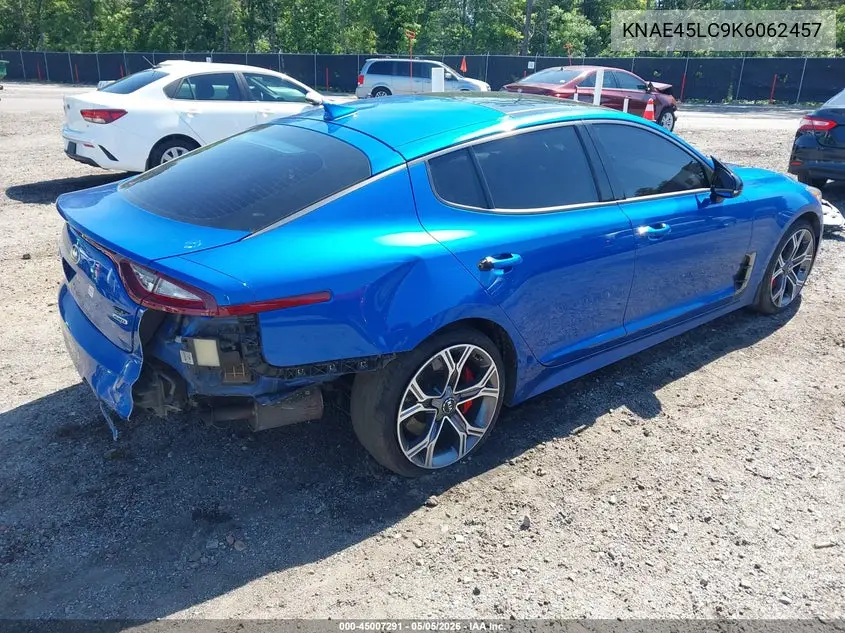 2019 Kia Stinger Gt1 VIN: KNAE45LC9K6062457 Lot: 45007291