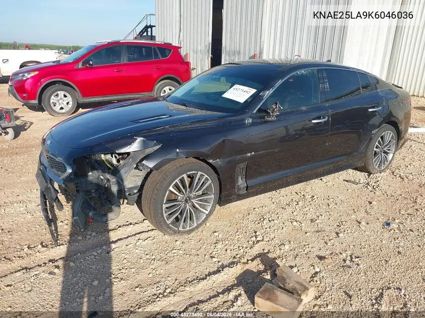 2019 Kia Stinger Premium VIN: KNAE25LA9K6046036 Lot: 45273492