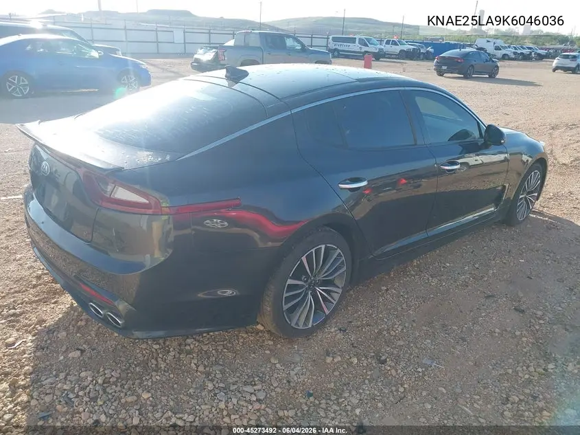 2019 Kia Stinger Premium VIN: KNAE25LA9K6046036 Lot: 45273492
