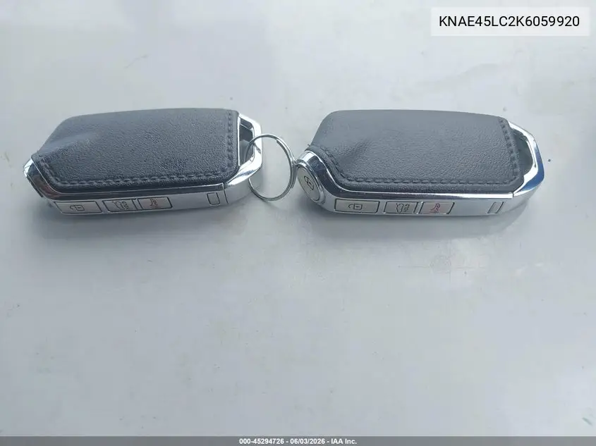 2019 Kia Stinger Gt1 VIN: KNAE45LC2K6059920 Lot: 45294726