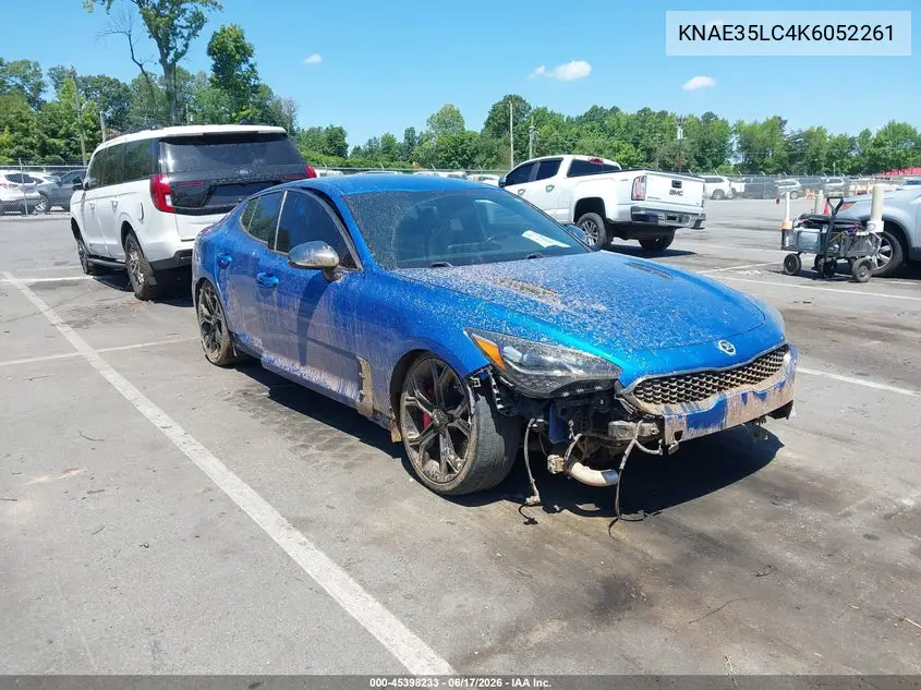 2019 Kia Stinger Gt VIN: KNAE35LC4K6052261 Lot: 45398233
