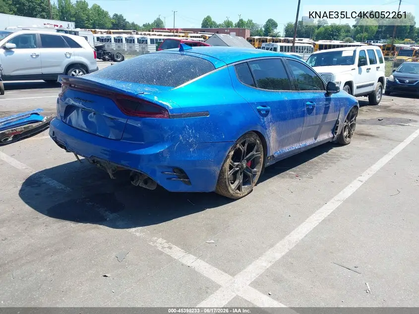 2019 Kia Stinger Gt VIN: KNAE35LC4K6052261 Lot: 45398233