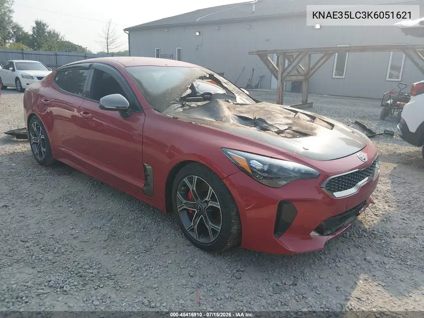 2019 Kia Stinger Gt VIN: KNAE35LC3K6051621 Lot: 45416910