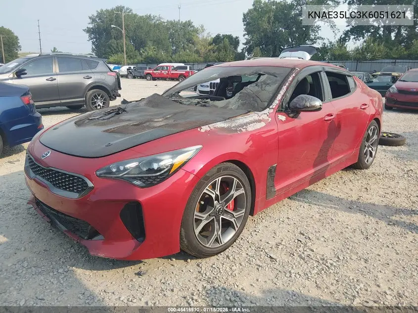 2019 Kia Stinger Gt VIN: KNAE35LC3K6051621 Lot: 45416910