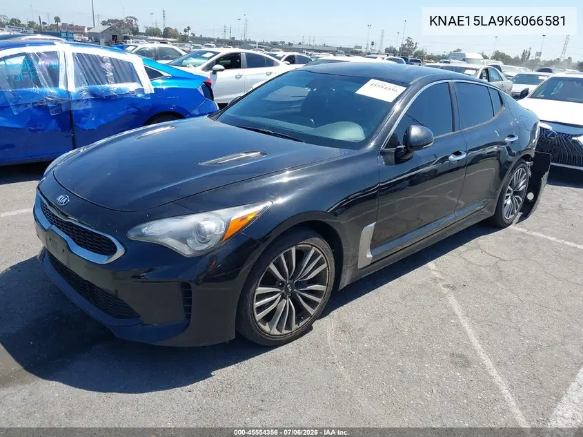 2019 Kia Stinger VIN: KNAE15LA9K6066581 Lot: 45554356