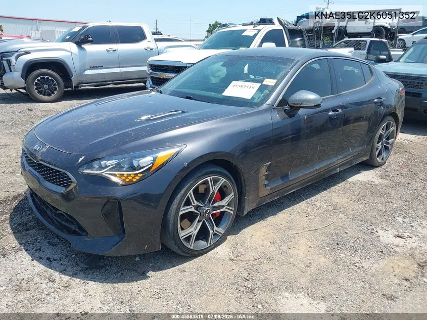 2019 Kia Stinger Gt VIN: KNAE35LC2K6051352 Lot: 45583519