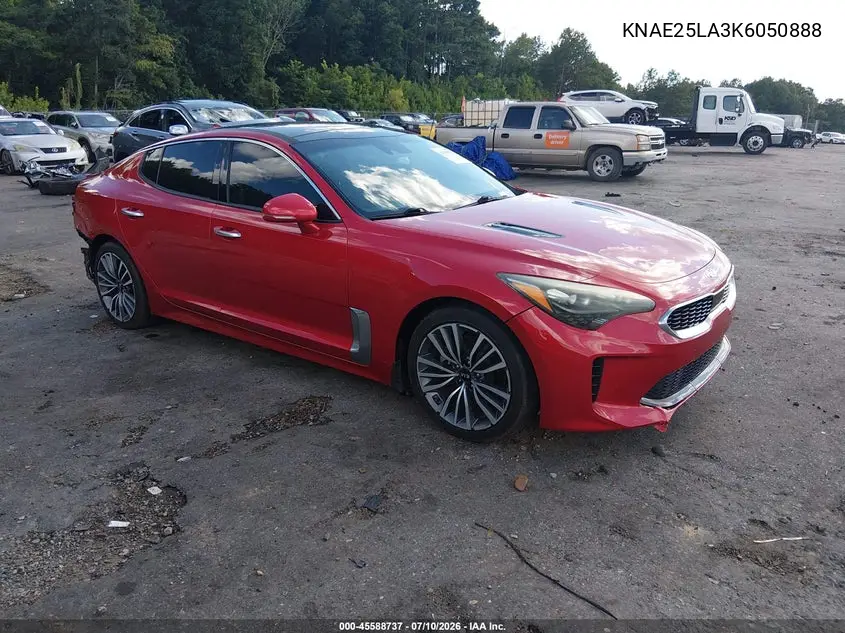2019 Kia Stinger Premium VIN: KNAE25LA3K6050888 Lot: 45588737
