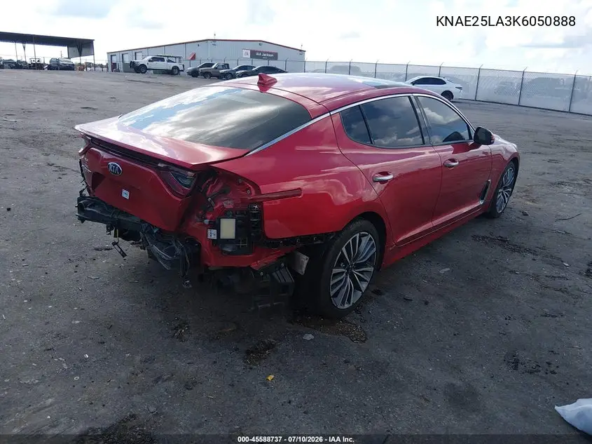 2019 Kia Stinger Premium VIN: KNAE25LA3K6050888 Lot: 45588737