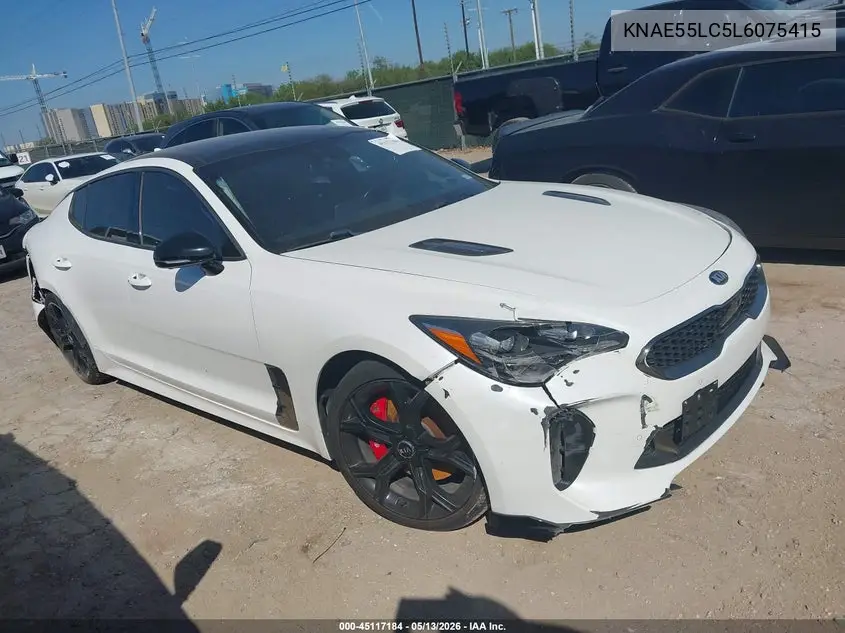 2020 Kia Stinger Gt2 VIN: KNAE55LC5L6075415 Lot: 45117184