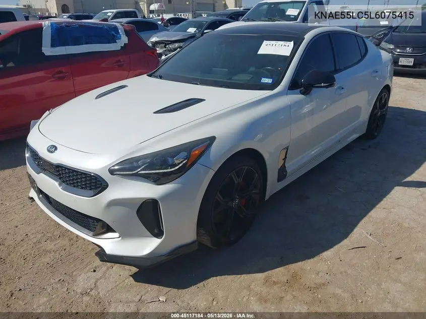 2020 Kia Stinger Gt2 VIN: KNAE55LC5L6075415 Lot: 45117184