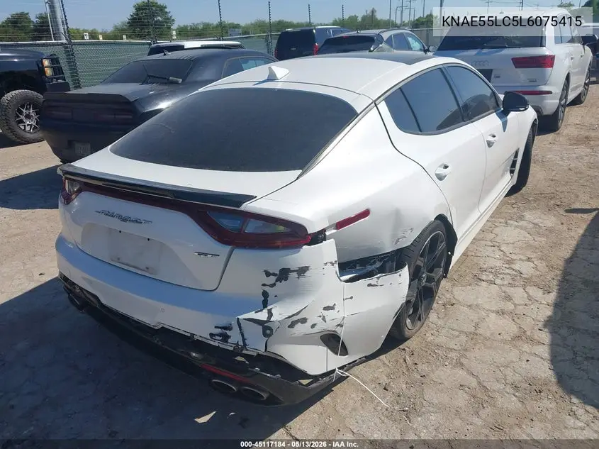 2020 Kia Stinger Gt2 VIN: KNAE55LC5L6075415 Lot: 45117184