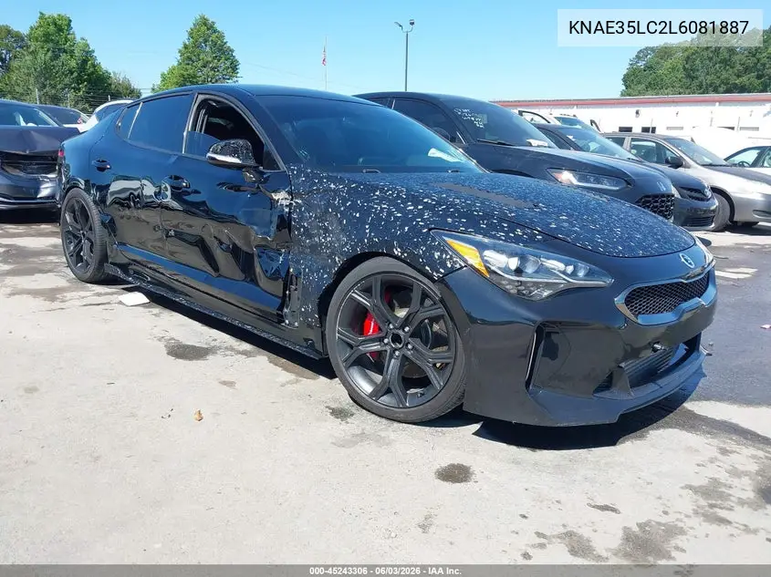 2020 Kia Stinger Gt VIN: KNAE35LC2L6081887 Lot: 45243306