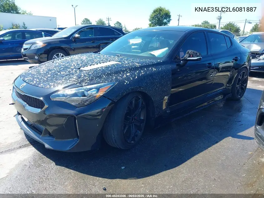 2020 Kia Stinger Gt VIN: KNAE35LC2L6081887 Lot: 45243306