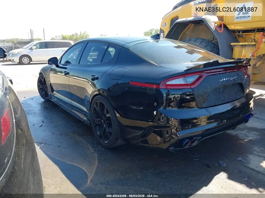 2020 Kia Stinger Gt VIN: KNAE35LC2L6081887 Lot: 45243306