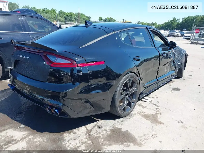 2020 Kia Stinger Gt VIN: KNAE35LC2L6081887 Lot: 45243306