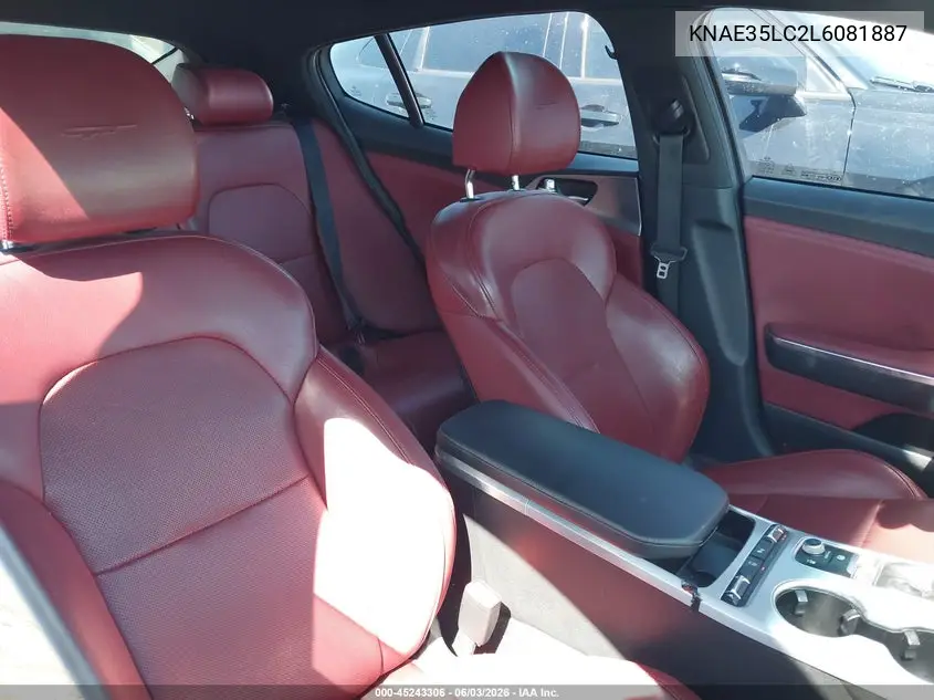 2020 Kia Stinger Gt VIN: KNAE35LC2L6081887 Lot: 45243306