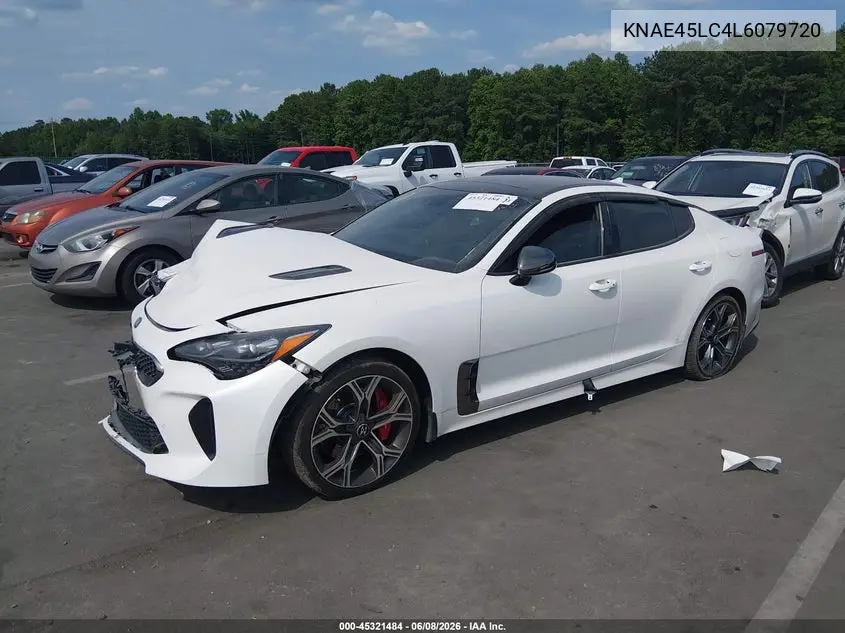 2020 Kia Stinger Gt1 VIN: KNAE45LC4L6079720 Lot: 45321484