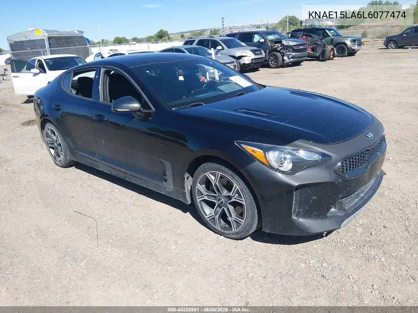 2020 Kia Stinger Gt-Line VIN: KNAE15LA6L6077474 Lot: 45325561