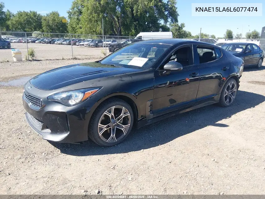 2020 Kia Stinger Gt-Line VIN: KNAE15LA6L6077474 Lot: 45325561