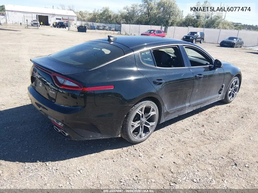 2020 Kia Stinger Gt-Line VIN: KNAE15LA6L6077474 Lot: 45325561