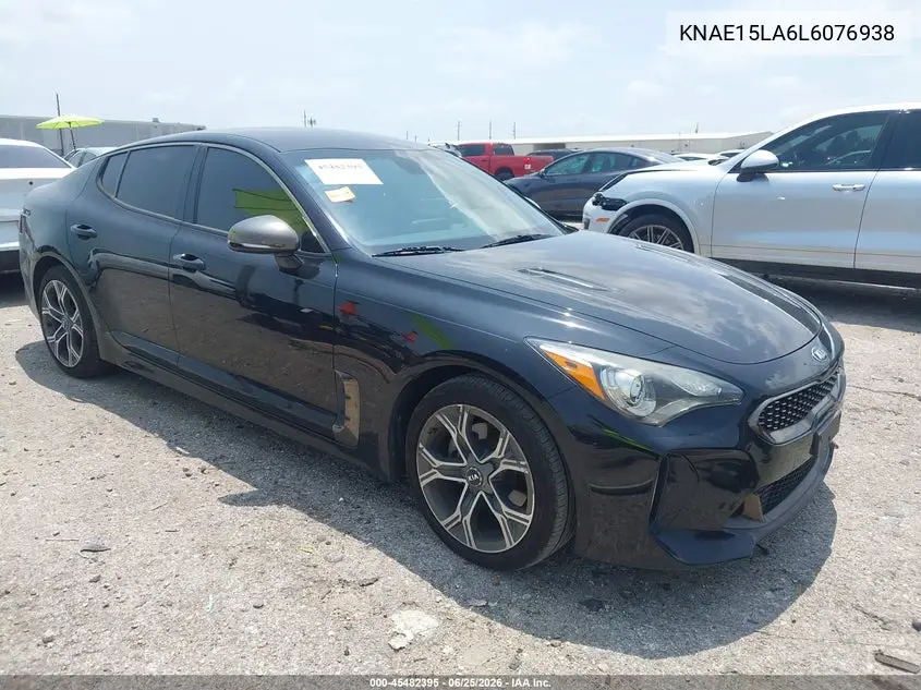 2020 Kia Stinger Gt-Line VIN: KNAE15LA6L6076938 Lot: 45482395