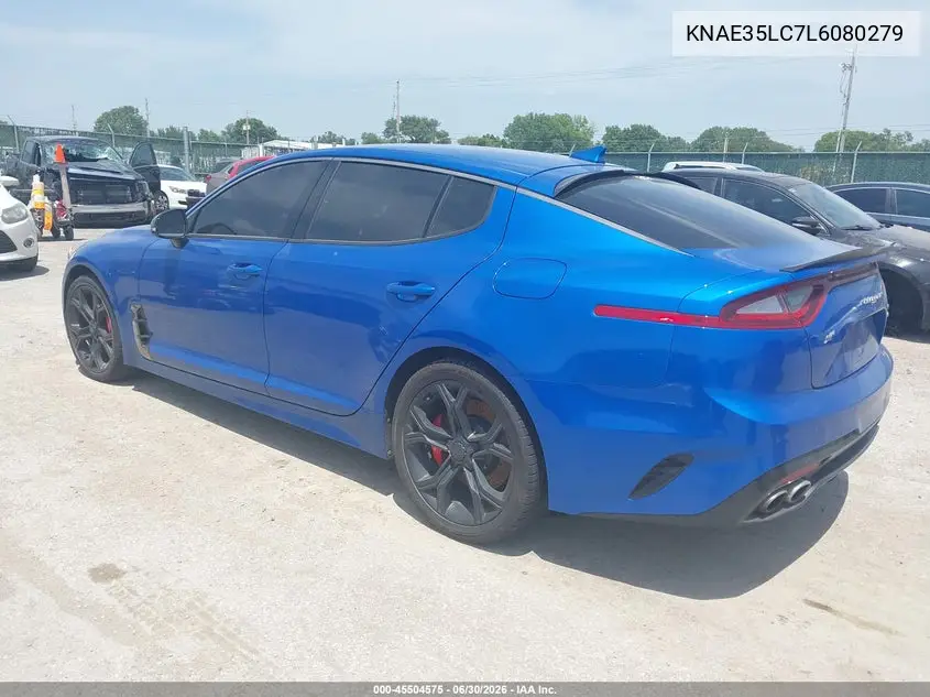 2020 Kia Stinger Gt VIN: KNAE35LC7L6080279 Lot: 45504575