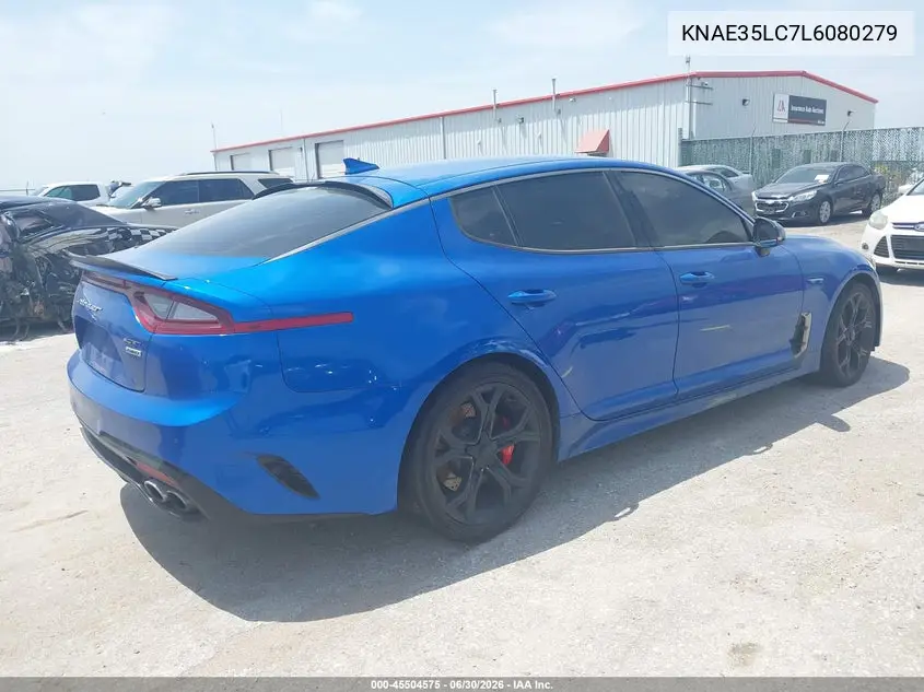 2020 Kia Stinger Gt VIN: KNAE35LC7L6080279 Lot: 45504575