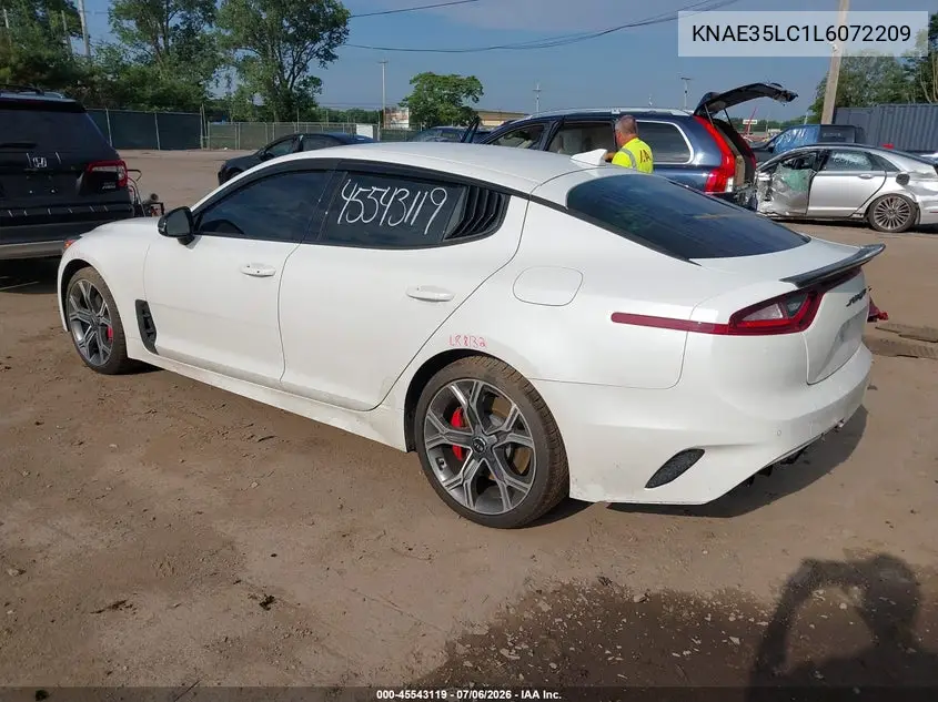 2020 Kia Stinger Gt VIN: KNAE35LC1L6072209 Lot: 45543119