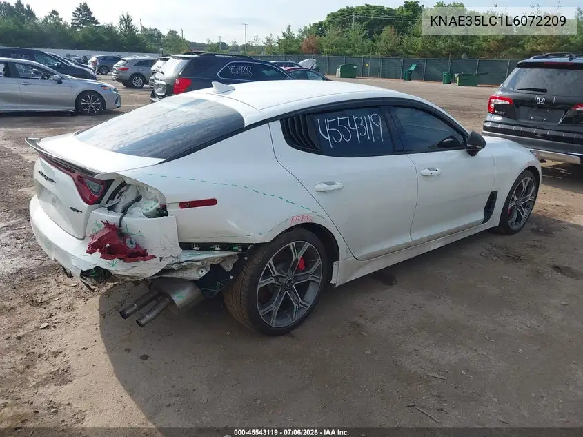 2020 Kia Stinger Gt VIN: KNAE35LC1L6072209 Lot: 45543119