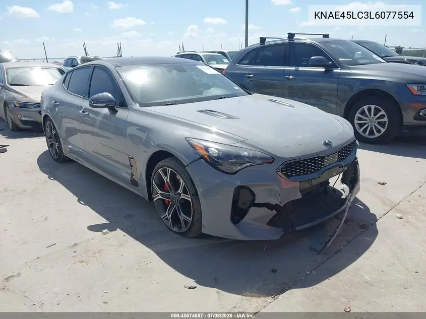 2020 Kia Stinger Gt1 VIN: KNAE45LC3L6077554 Lot: 45574087