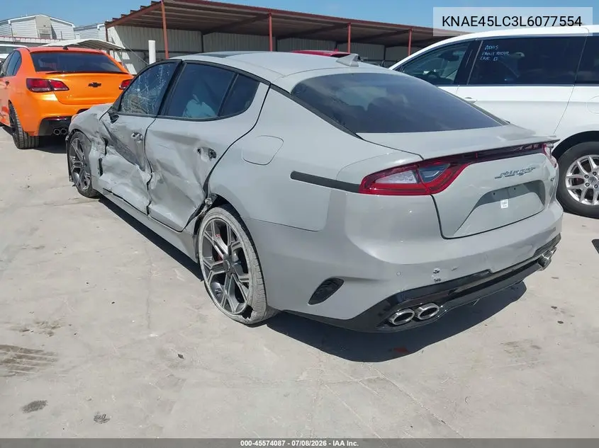 2020 Kia Stinger Gt1 VIN: KNAE45LC3L6077554 Lot: 45574087