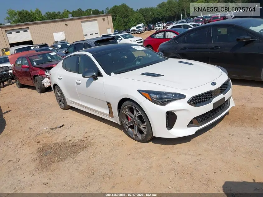 2020 Kia Stinger Gt2 VIN: KNAE55LC8L6075764 Lot: 45592095