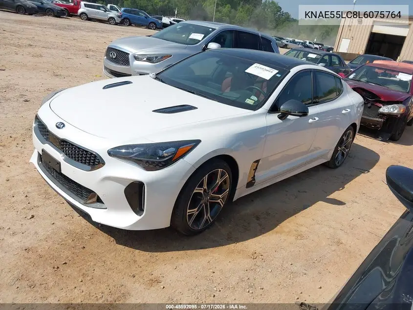 2020 Kia Stinger Gt2 VIN: KNAE55LC8L6075764 Lot: 45592095