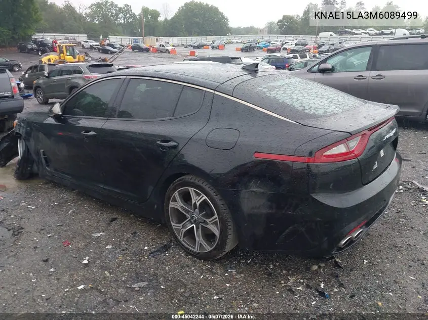 2021 Kia Stinger Gt-Line VIN: KNAE15LA3M6089499 Lot: 45042244