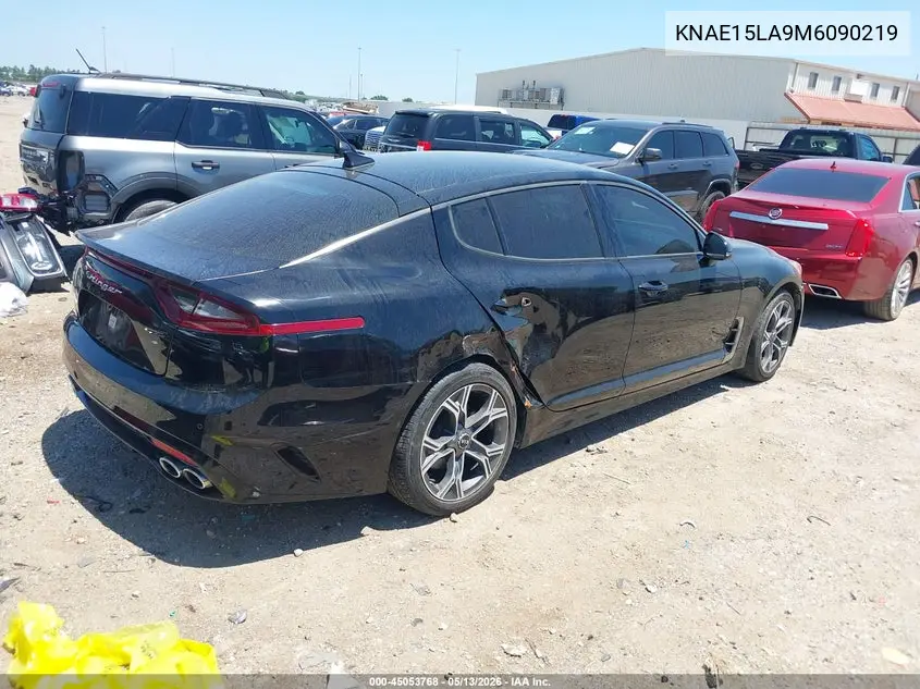 2021 Kia Stinger Gt-Line VIN: KNAE15LA9M6090219 Lot: 45053768