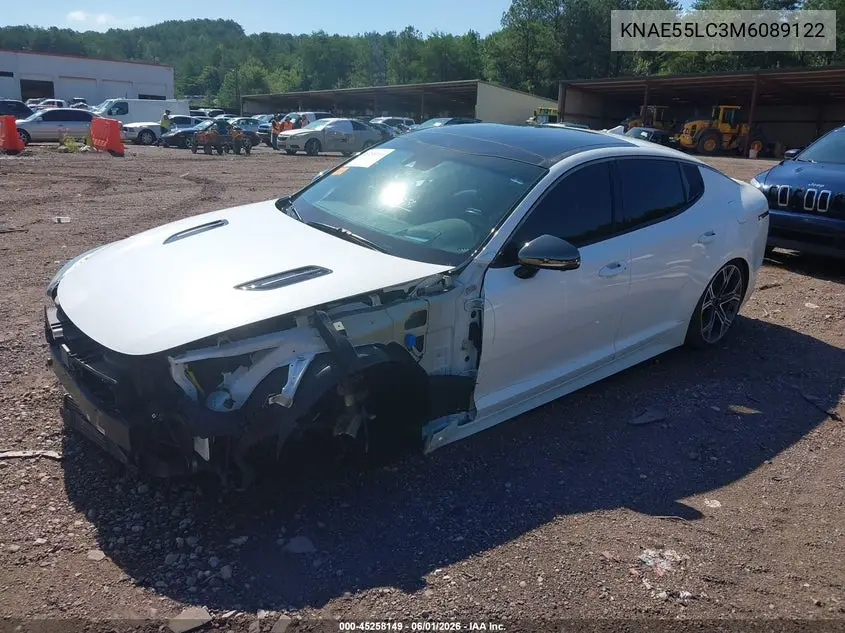 2021 Kia Stinger Gt2 VIN: KNAE55LC3M6089122 Lot: 45258149