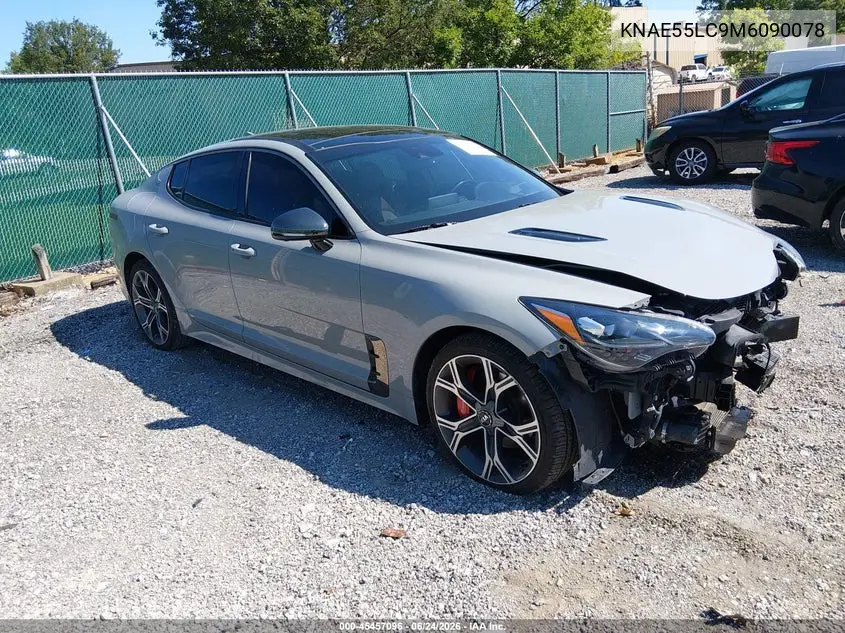 2021 Kia Stinger Gt2 VIN: KNAE55LC9M6090078 Lot: 45457096