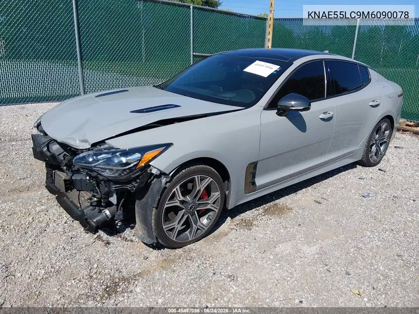 2021 Kia Stinger Gt2 VIN: KNAE55LC9M6090078 Lot: 45457096