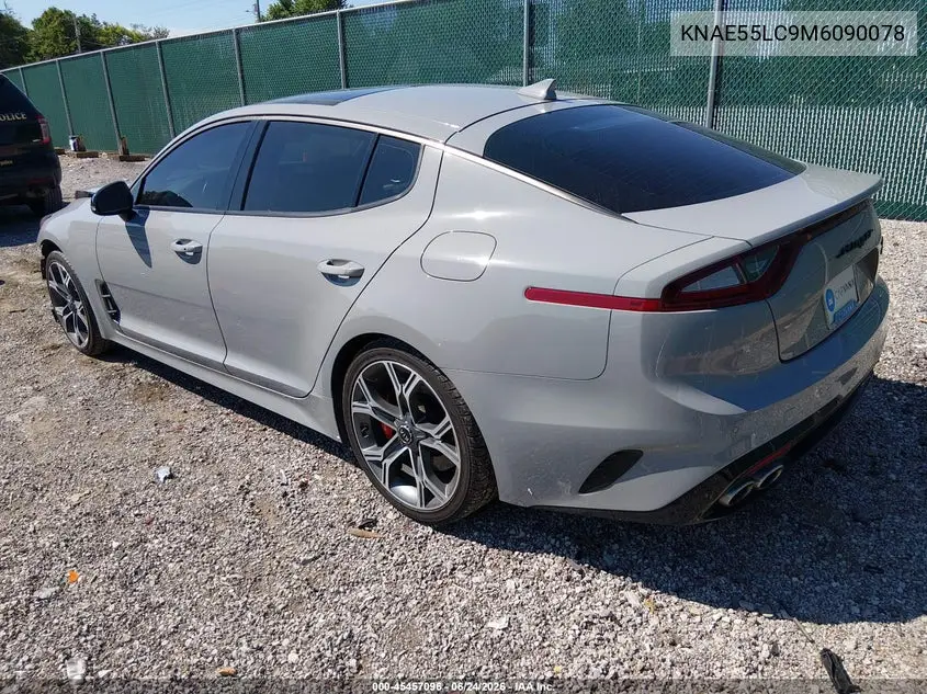 2021 Kia Stinger Gt2 VIN: KNAE55LC9M6090078 Lot: 45457096